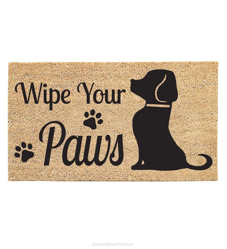 Plow & Hearth articles ménagers tapis en coco pour chien essuyez vos pattes 0BNZ1412