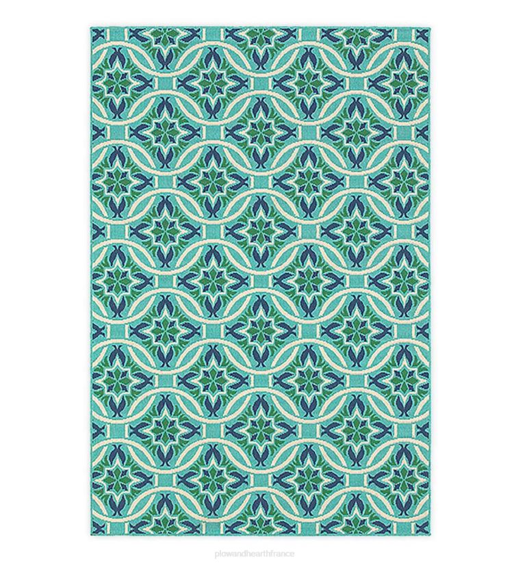 Plow & Hearth articles ménagers tapis médaillon lexington intérieur/extérieur 0BNZ1288