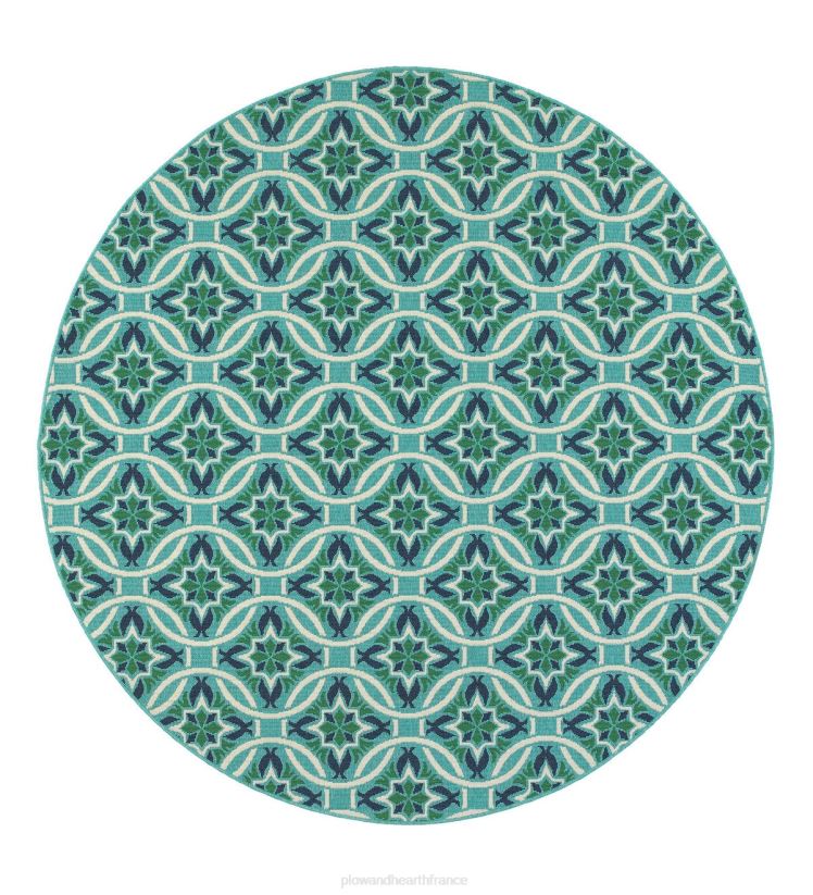 Plow & Hearth articles ménagers tapis médaillon lexington intérieur/extérieur 0BNZ1288