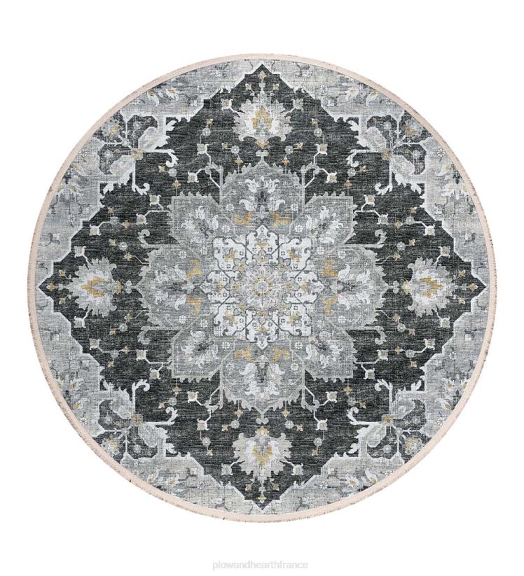 Plow & Hearth articles ménagers tapis rond marietta diamant 0BNZ1357