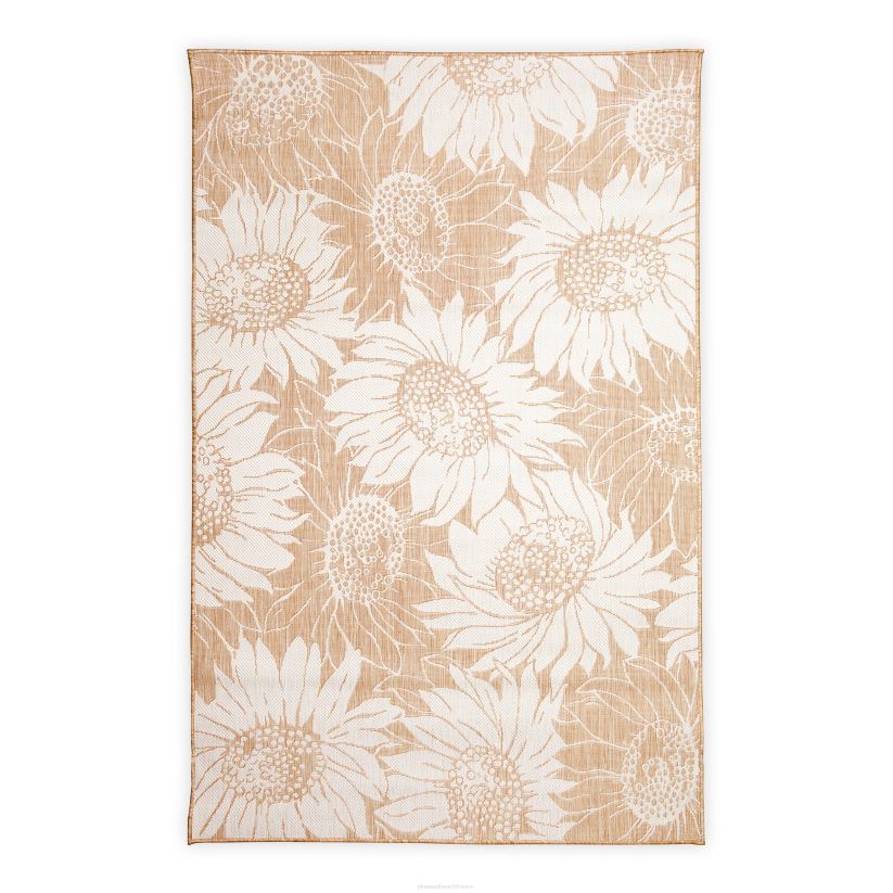Plow & Hearth articles ménagers tapis tournesol intérieur/extérieur 0BNZ1442