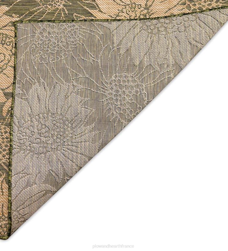 Plow & Hearth articles ménagers tapis tournesol intérieur/extérieur 0BNZ1442