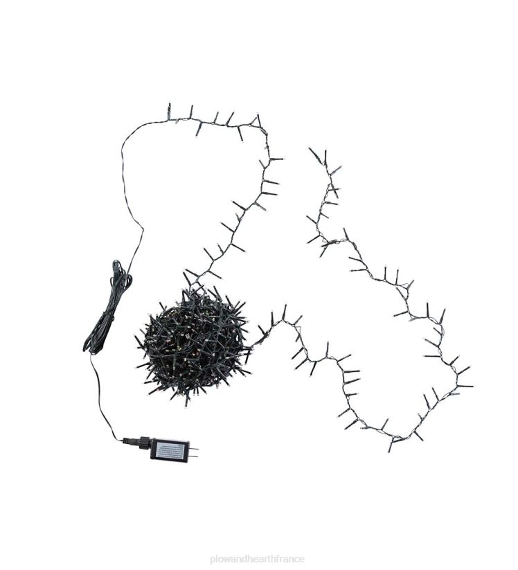 Plow & Hearth articles ménagers Guirlande lumineuse électrique intérieure/extérieure avec 1000 LED multicolores ; 73'l 0BNZ1666