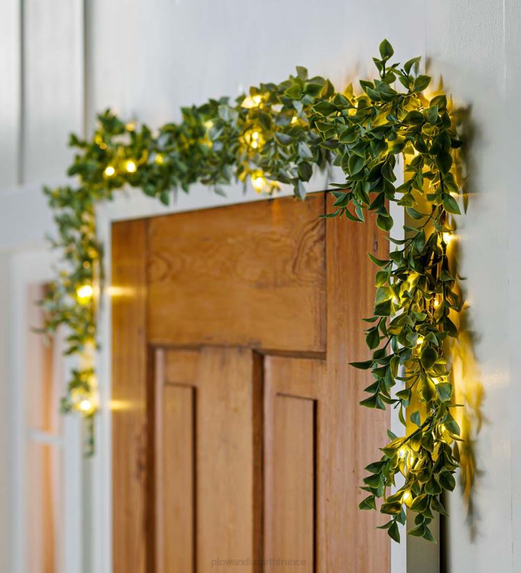 Plow & Hearth articles ménagers guirlande de feuilles lumineuses à piles intérieur/extérieur 0BNZ1669