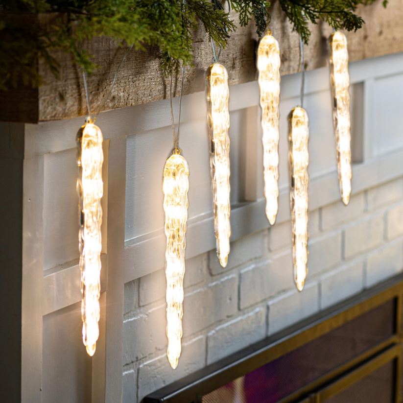 Plow & Hearth articles ménagers guirlandes de glaçons de vacances 0BNZ1661