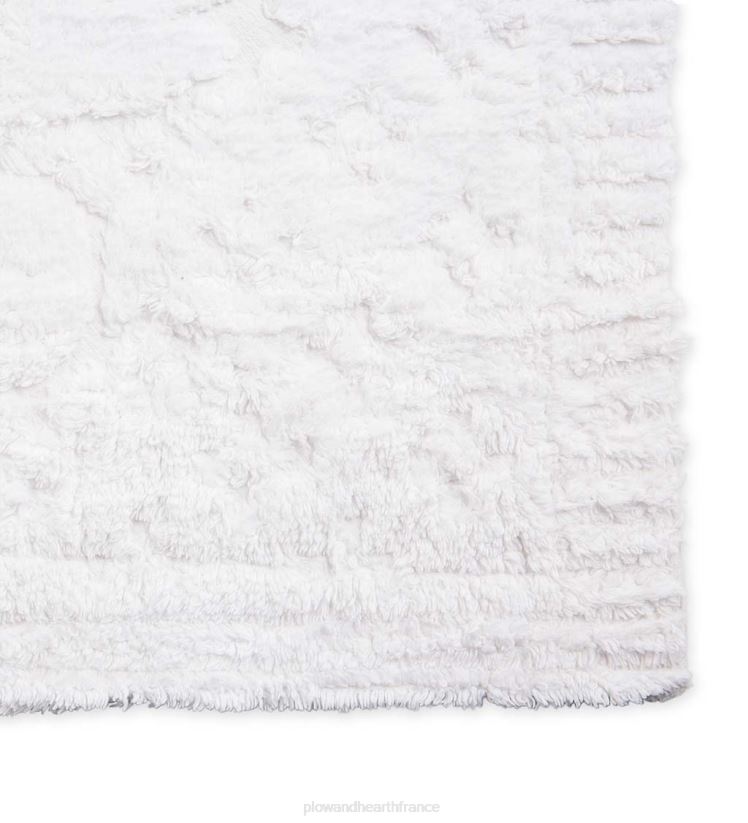 Plow & Hearth articles ménagers Taie décorative standard en chenille de coton tufté Juliet - blanc 0BNZ3125