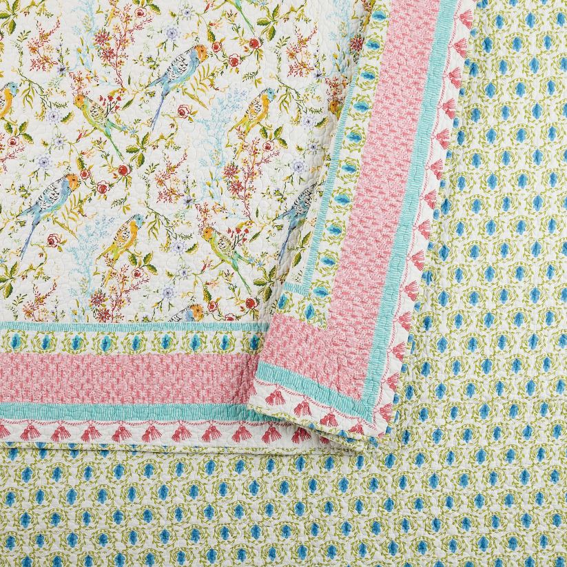 Plow & Hearth articles ménagers ensemble 3 pièces courtepointe en coton ava - complet/grand lit 0BNZ2666