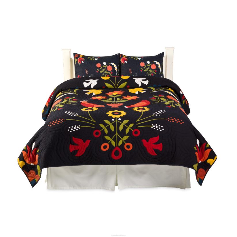 Plow & Hearth articles ménagers ensemble de courtepointe d’art populaire ansley 0BNZ2649