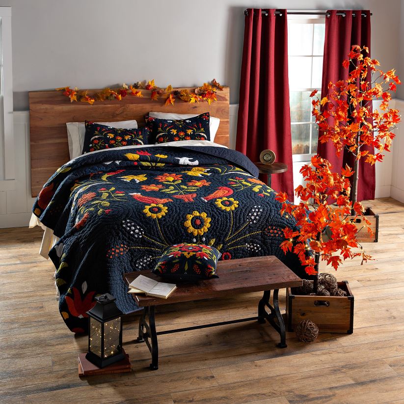 Plow & Hearth articles ménagers ensemble de courtepointe d’art populaire ansley 0BNZ2649