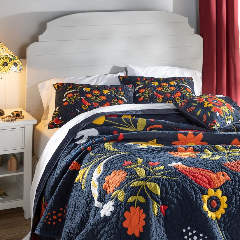 Plow & Hearth articles ménagers ensemble de courtepointe d’art populaire ansley 0BNZ2649