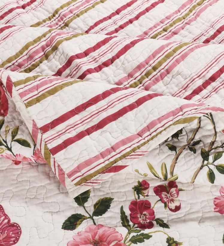 Plow & Hearth articles ménagers ensemble de literie matelassé en coton bouquet sauvage 0BNZ2663