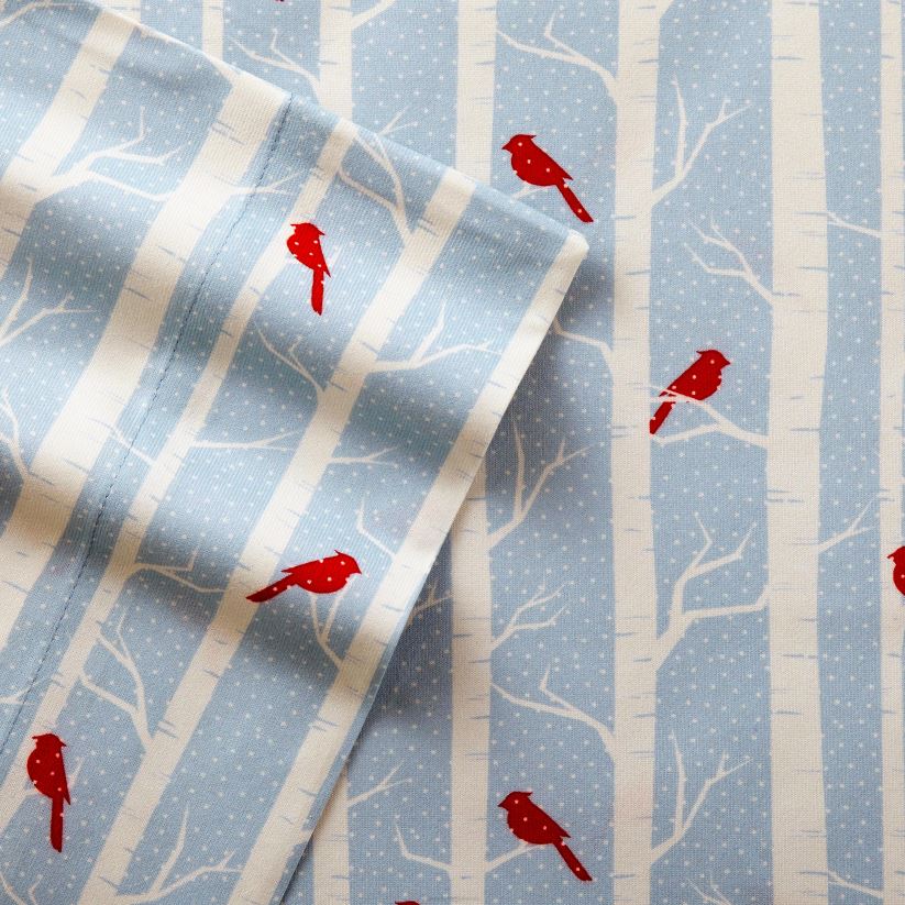 Plow & Hearth articles ménagers ensemble de draps en micro flanelle imprimé - carreaux d'écorce - complet 0BNZ2686