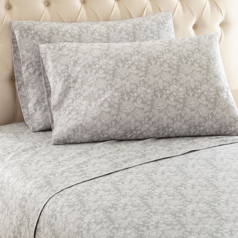 Plow & Hearth articles ménagers ensemble de draps en micro flanelle imprimé - carreaux d'écorce - complet 0BNZ2686