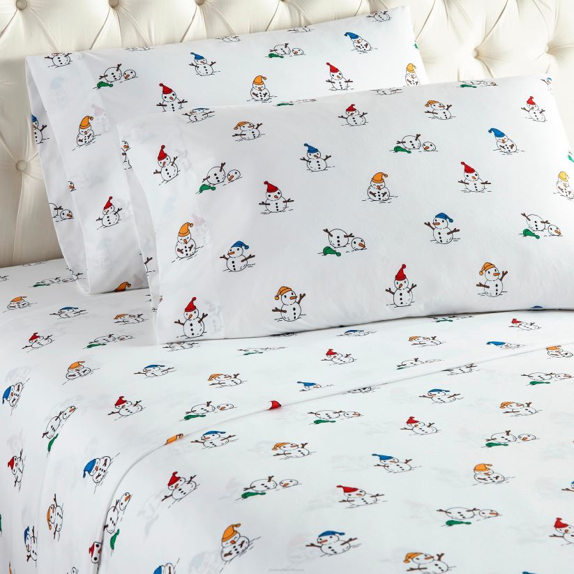 Plow & Hearth articles ménagers ensemble de draps en micro flanelle imprimé - carreaux d'écorce - complet 0BNZ2686