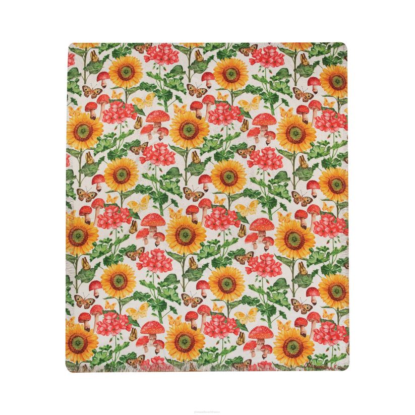 Plow & Hearth articles ménagers Jeté plantes et papillons 0BNZ2693