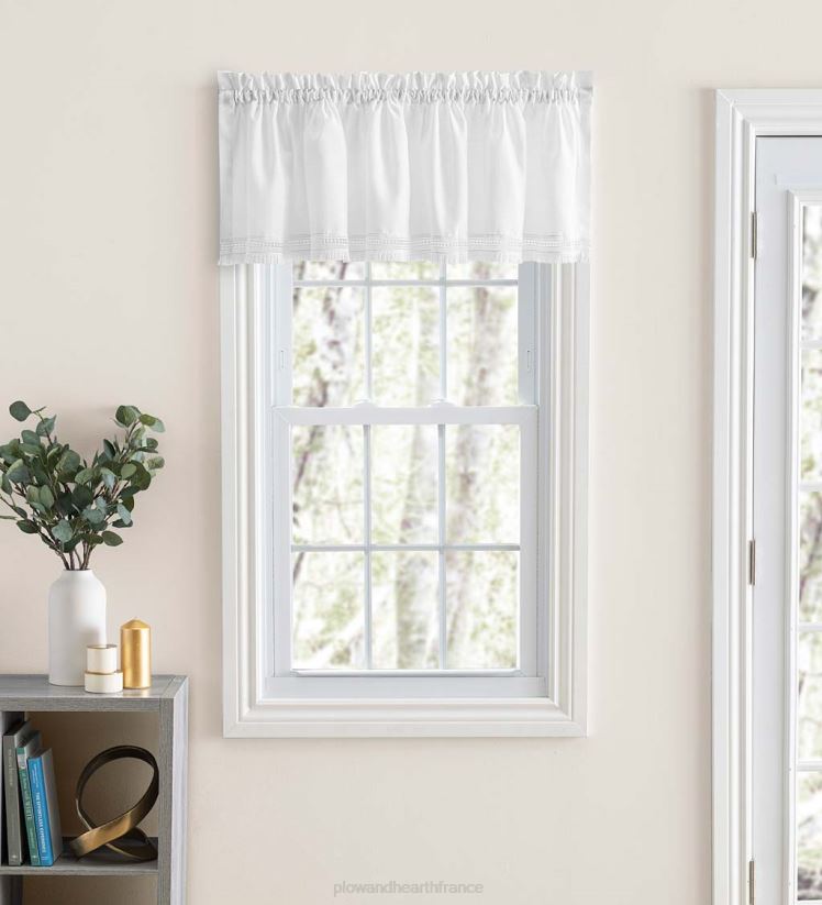 Plow & Hearth articles ménagers cantonnière et niveaux à franges en brosse 0BNZ2624