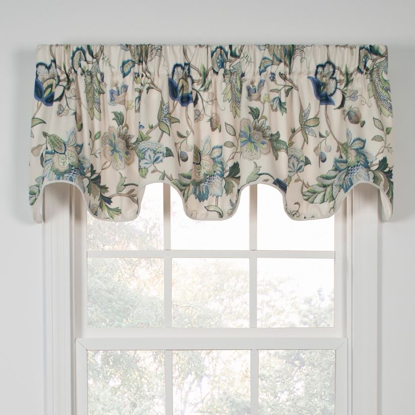 Plow & Hearth articles ménagers cantonnières de fenêtre à imprimé floral brissac jacobean 0BNZ2619
