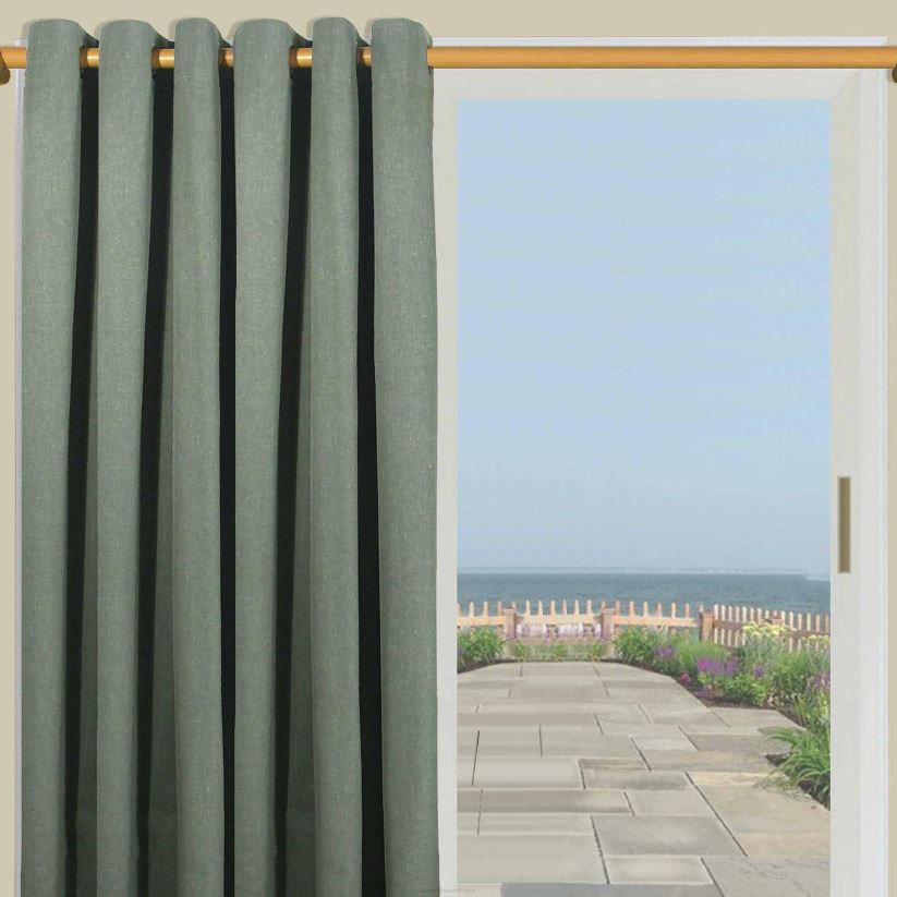 Plow & Hearth articles ménagers Panneau de terrasse supérieur à œillets double largeur fait maison avec baguette, 84