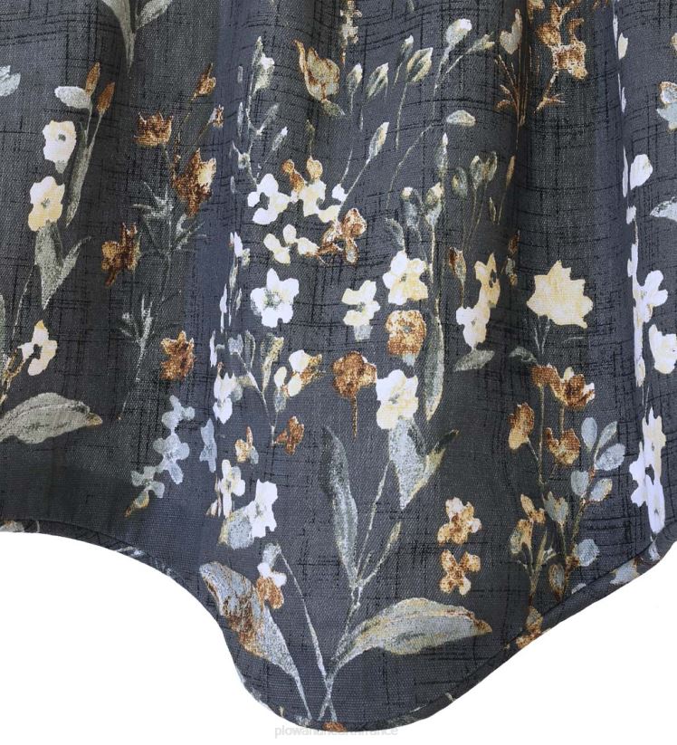 Plow & Hearth articles ménagers Rideaux Rockport d'aspect lin à fleurs à associer avec des embrasses 0BNZ2557