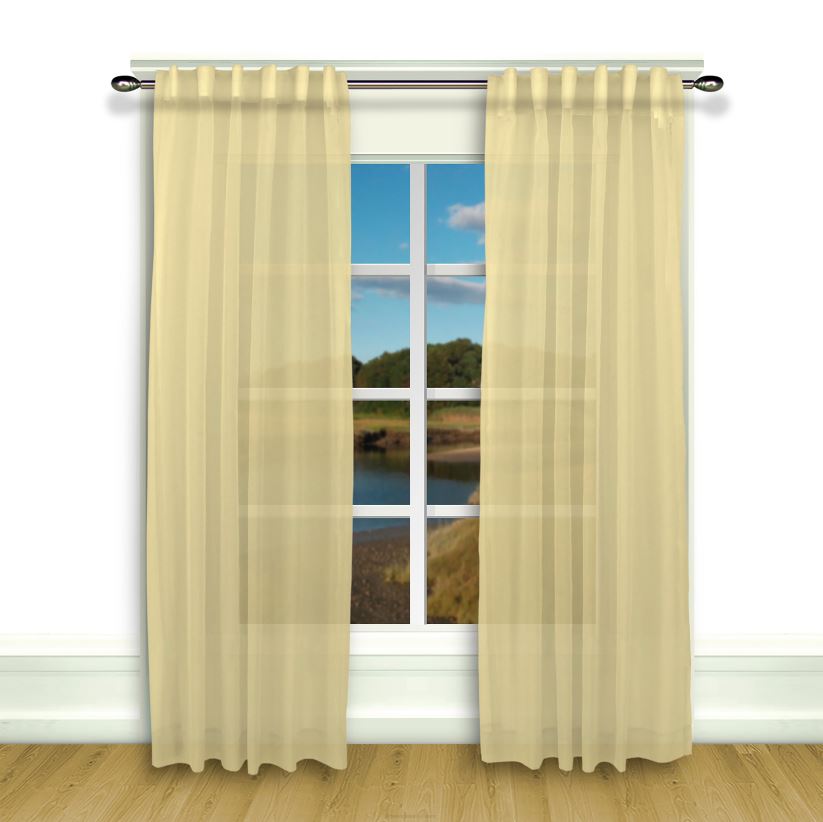 Plow & Hearth articles ménagers paires de panneaux de rideaux plissés layla - caramel écossais - 63