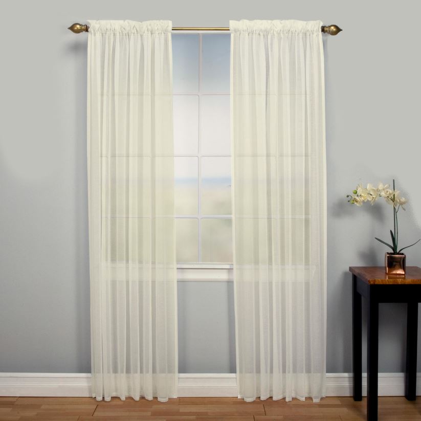 Plow & Hearth articles ménagers panneau de rideau à 2 poches layla - caramel écossais - 52