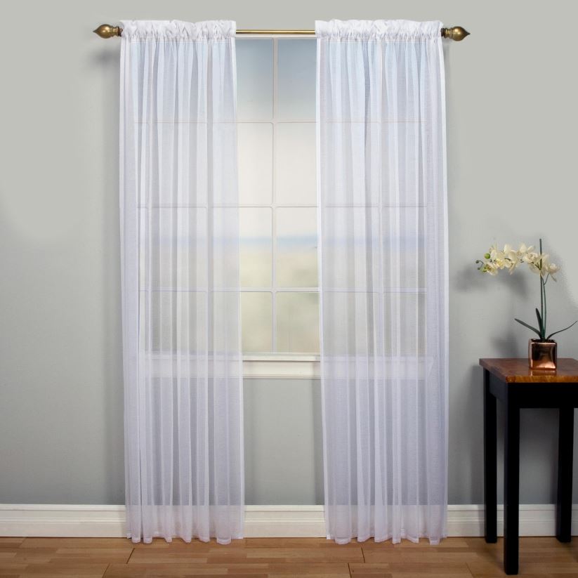 Plow & Hearth articles ménagers panneau de rideau à 2 poches layla - caramel écossais - 52