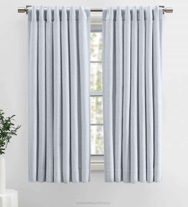 Plow & Hearth articles ménagers panneau de rideau à chevrons en coton 0BNZ2577