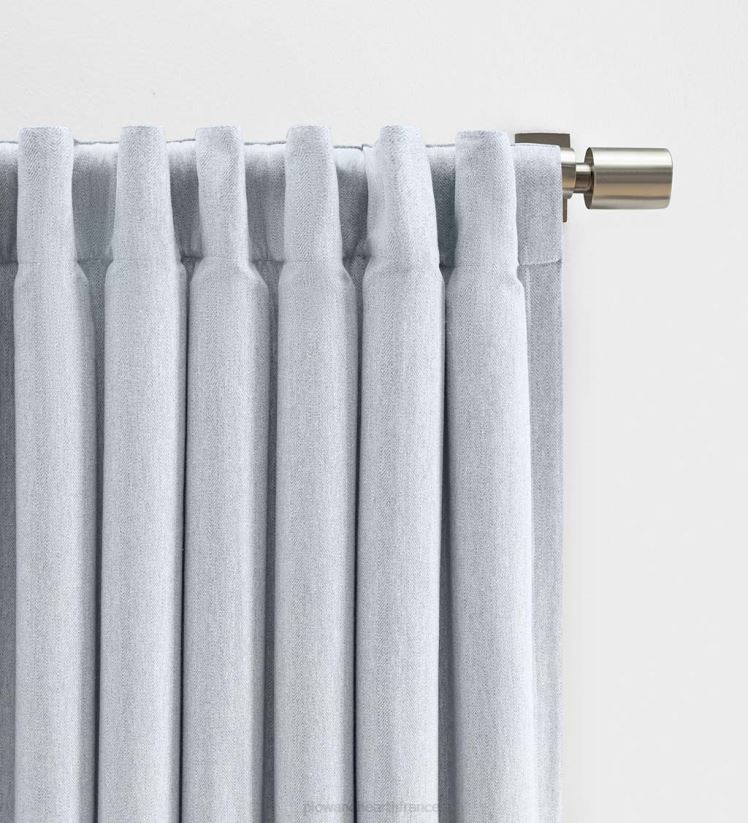 Plow & Hearth articles ménagers panneau de rideau à chevrons en coton 0BNZ2577