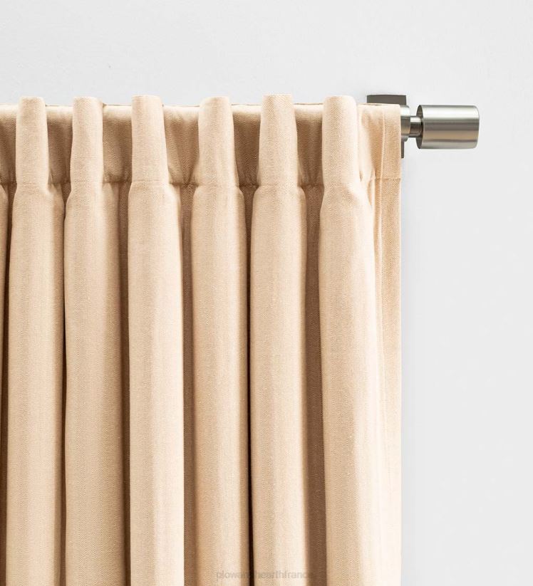 Plow & Hearth articles ménagers panneau de rideau à chevrons en coton 0BNZ2577