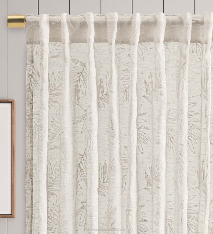 Plow & Hearth articles ménagers rideaux de feuilles transparentes 0BNZ2610