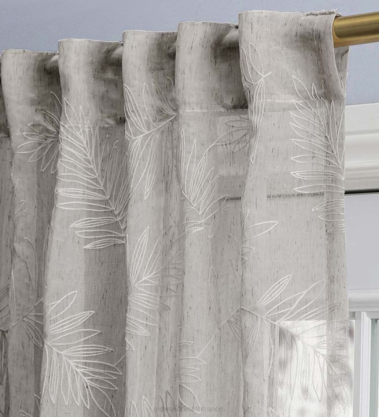 Plow & Hearth articles ménagers rideaux de feuilles transparentes 0BNZ2610