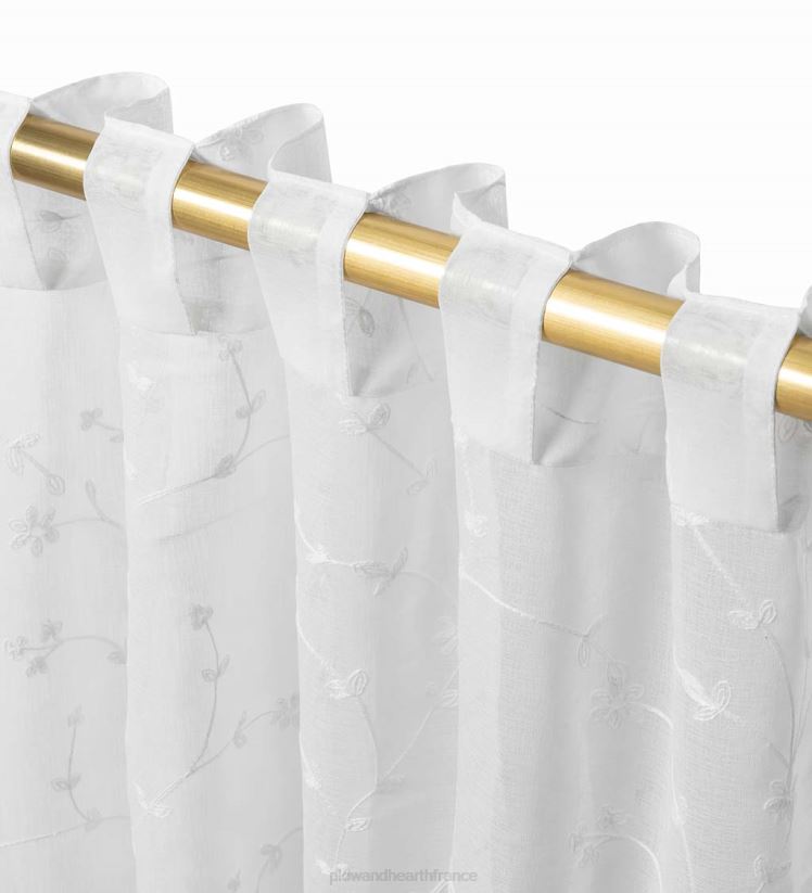 Plow & Hearth articles ménagers rideaux de fleurs transparents 0BNZ2604