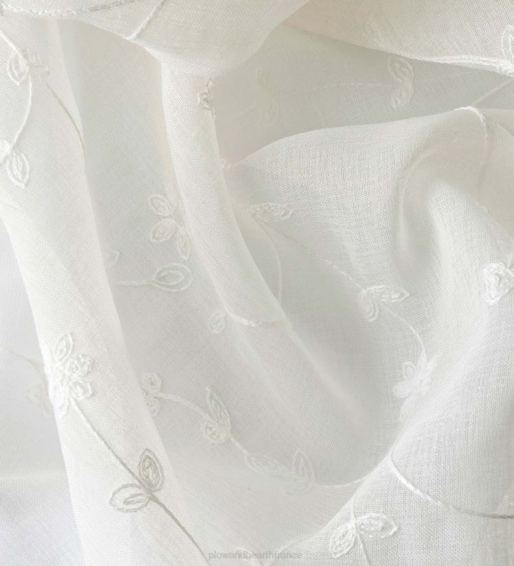 Plow & Hearth articles ménagers rideaux de fleurs transparents 0BNZ2604