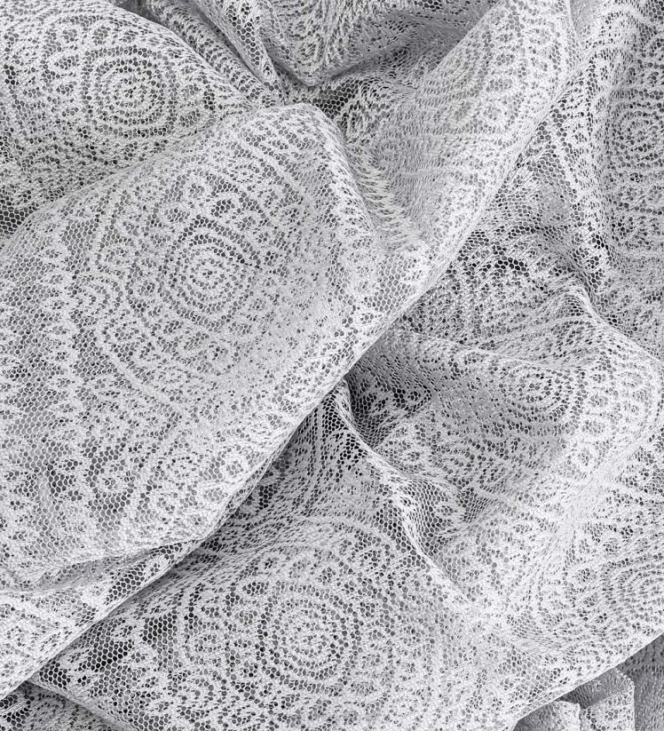 Plow & Hearth articles ménagers rideaux en dentelle à rayures médaillons 0BNZ2615