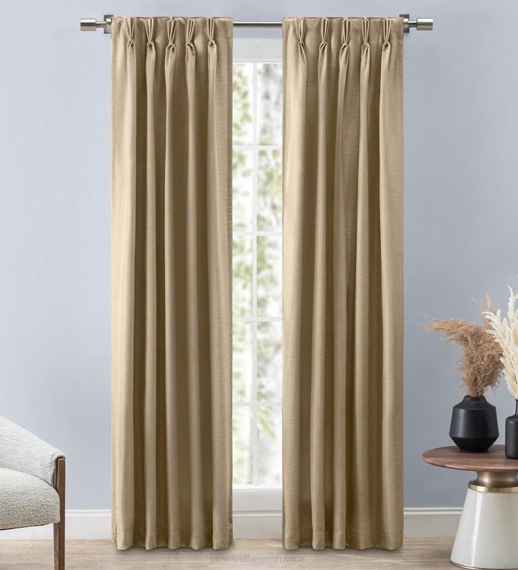 Plow & Hearth articles ménagers rideaux en toile de jute 0BNZ2608