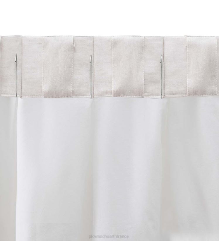 Plow & Hearth articles ménagers rideaux sereins en mélange de lin 0BNZ2607
