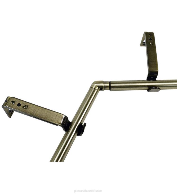 Plow & Hearth articles ménagers ensemble de tringle à rideau réglable pour baie vitrée - expresso 0BNZ2643