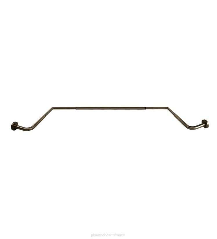 Plow & Hearth articles ménagers ensemble de tringle à rideau réglable pour baie vitrée - expresso 0BNZ2643