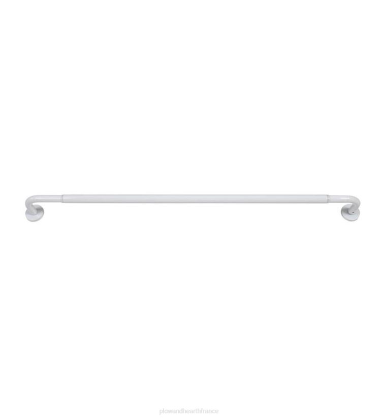 Plow & Hearth articles ménagers tringle à rideau d'intimité enveloppante en acier 0BNZ2630