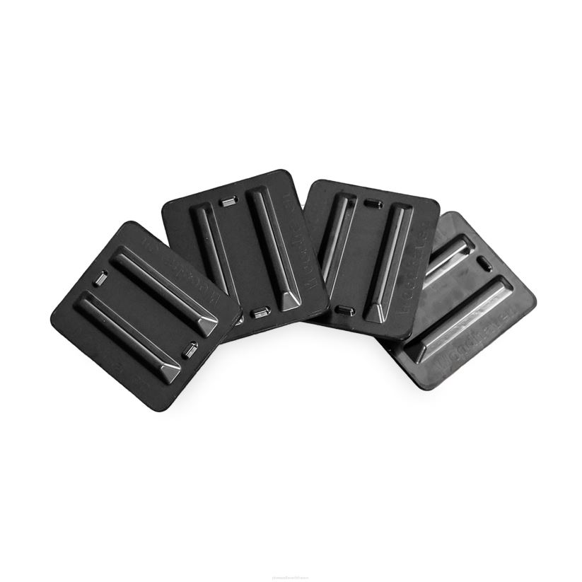 Plow & Hearth accessoires bases de support pour étagères en bois, lot de 4 - noir 0BNZ2848