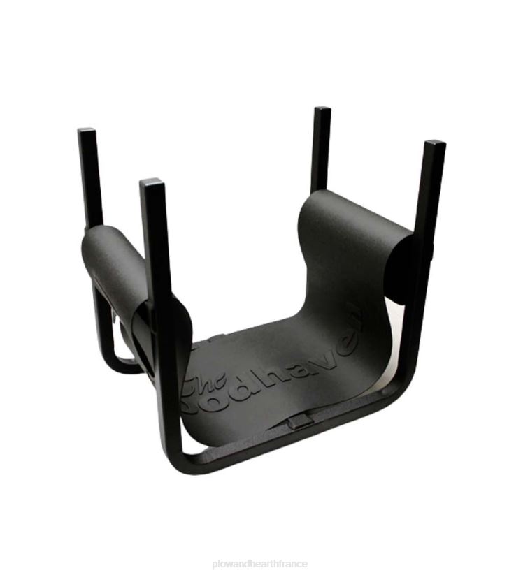 Plow & Hearth accessoires support à bois de chauffage Haven avec support - noir 0BNZ2850