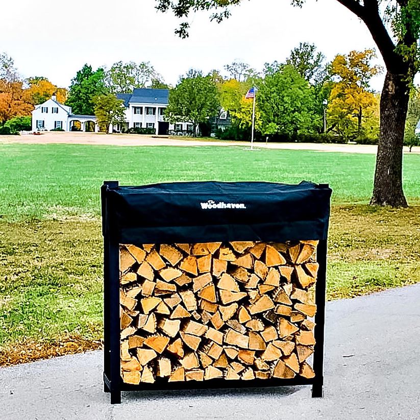 Plow & Hearth accessoires support à bois portable avec couvercle 0BNZ2849