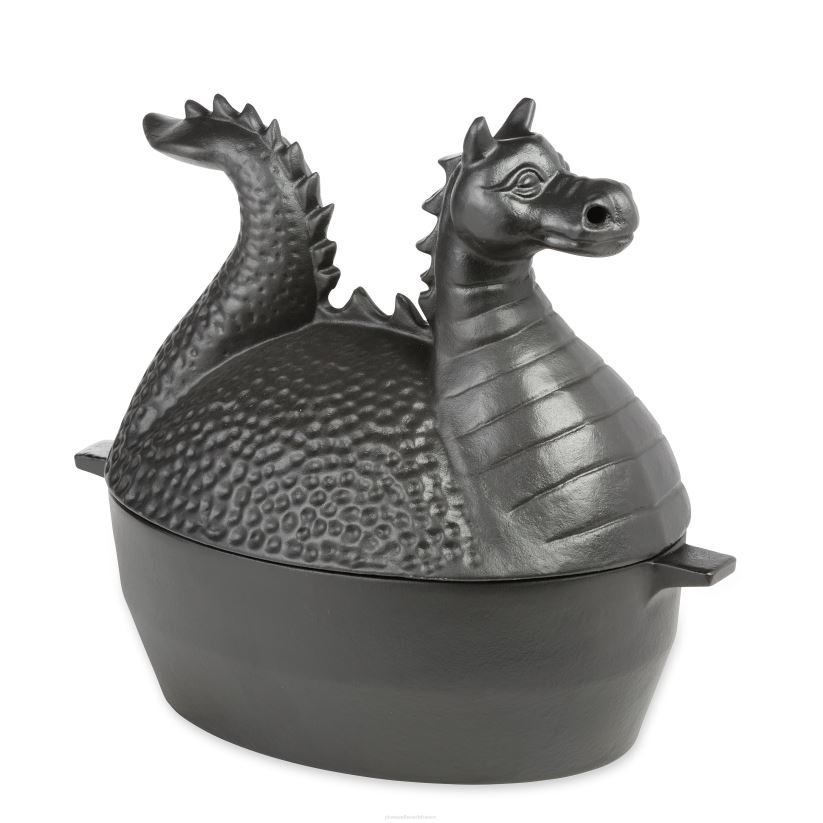 Plow & Hearth accessoires Poêle à vapeur dragon en fonte - noir 0BNZ2837