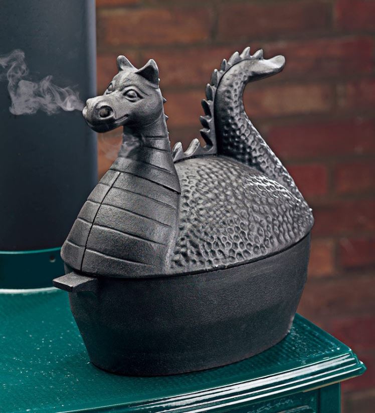 Plow & Hearth accessoires Poêle à vapeur dragon en fonte - noir 0BNZ2837