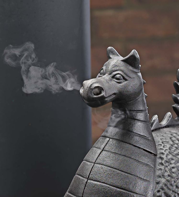 Plow & Hearth accessoires Poêle à vapeur dragon en fonte - noir 0BNZ2837