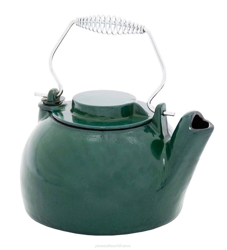 Plow & Hearth accessoires bouilloire vapeur en fonte finition porcelaine émaillée - rouge 0BNZ2838