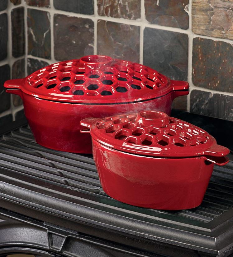 Plow & Hearth accessoires cuiseurs à vapeur et dessous de plat en fonte 0BNZ2841