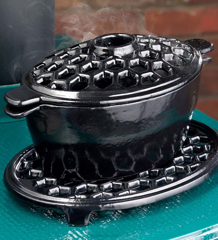 Plow & Hearth accessoires cuiseurs à vapeur et dessous de plat en fonte 0BNZ2841