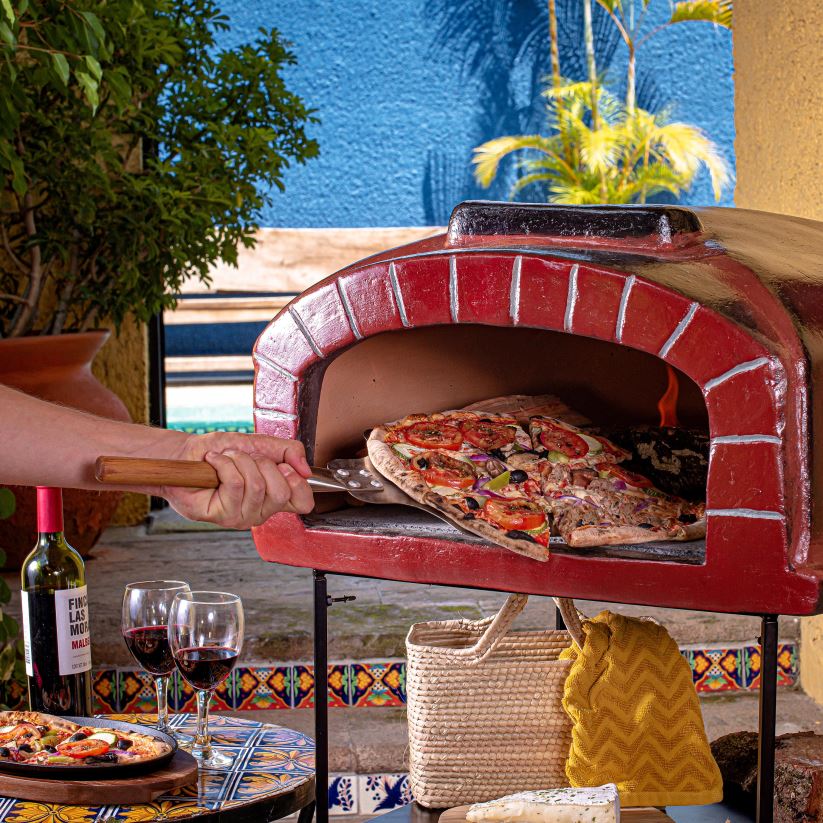 Plow & Hearth accessoires four à pizza au vin Talavera Vésuve 0BNZ2948