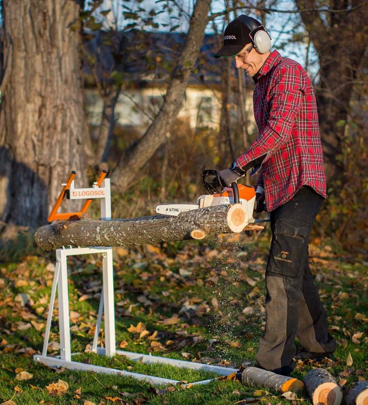 Plow & Hearth accessoires Chevalet porte-bûches intelligent pliable en acier - blanc 0BNZ2960